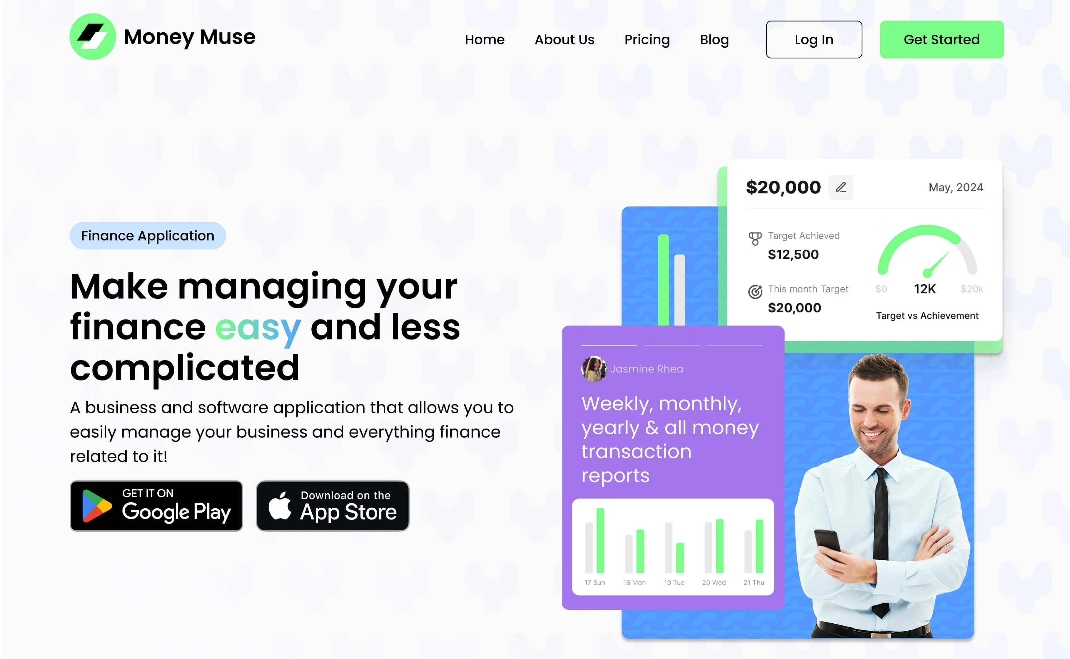 Money Muse website preview