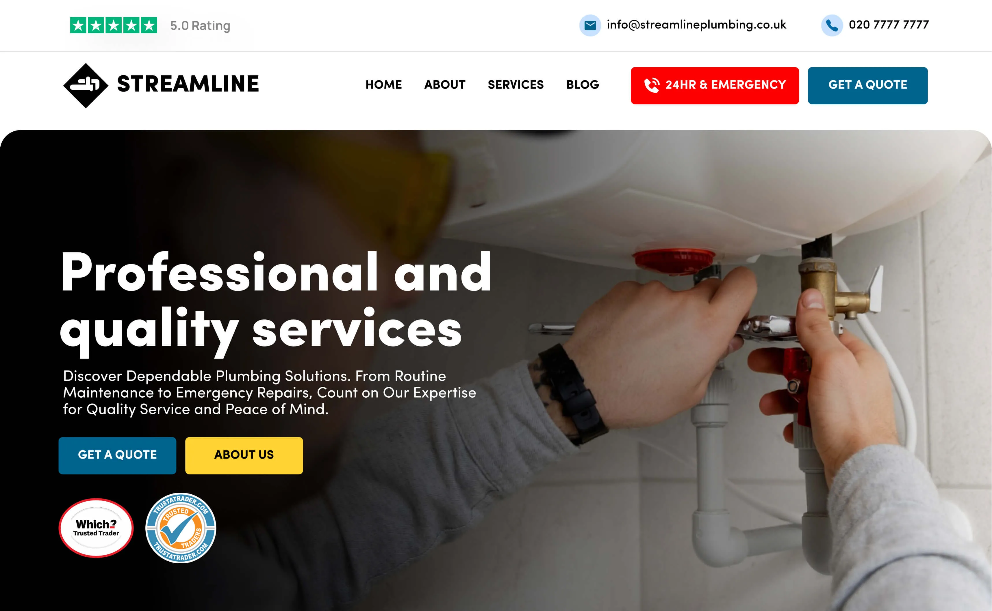 Streamline website preview
